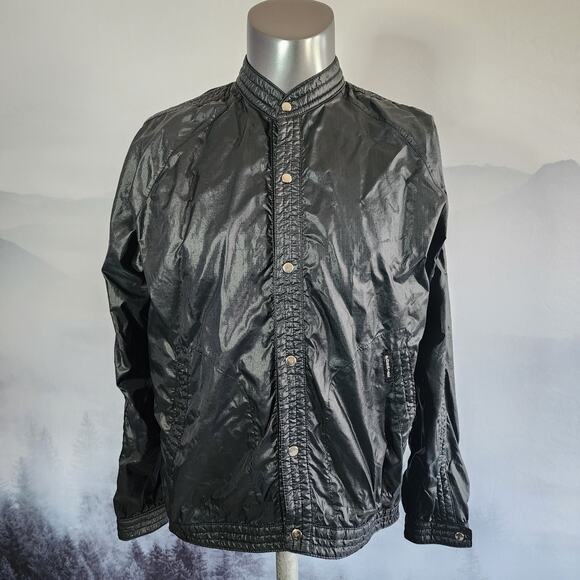 Vintage Medici Black Rip Stop Parajac WindbreakerMen's Medium